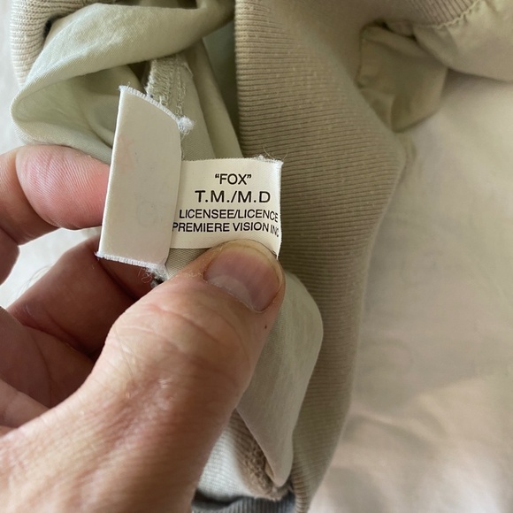 FOX GOLF Vintage Men's Cream/Beige Pullover Nylon Windbreaker Jacket‎ Size Large - Picture 9 of 14